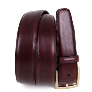 Men's Wearhouse BROWN GENUINE LEATHER 1 1/8"Wd CASUAL DRESS MEN'S BELT 38 (X25